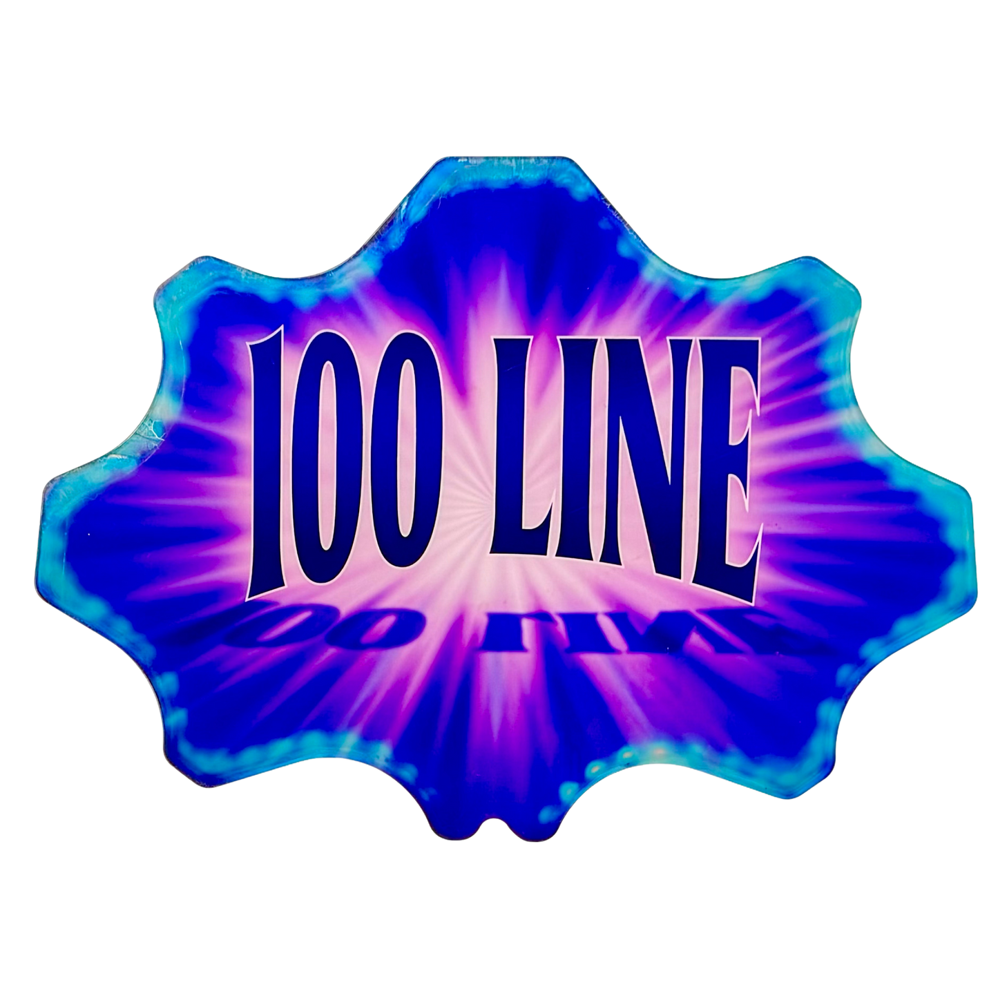 100 Line Slot Retro Acrylic