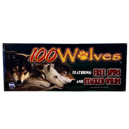 100 Wolves Slot Glass