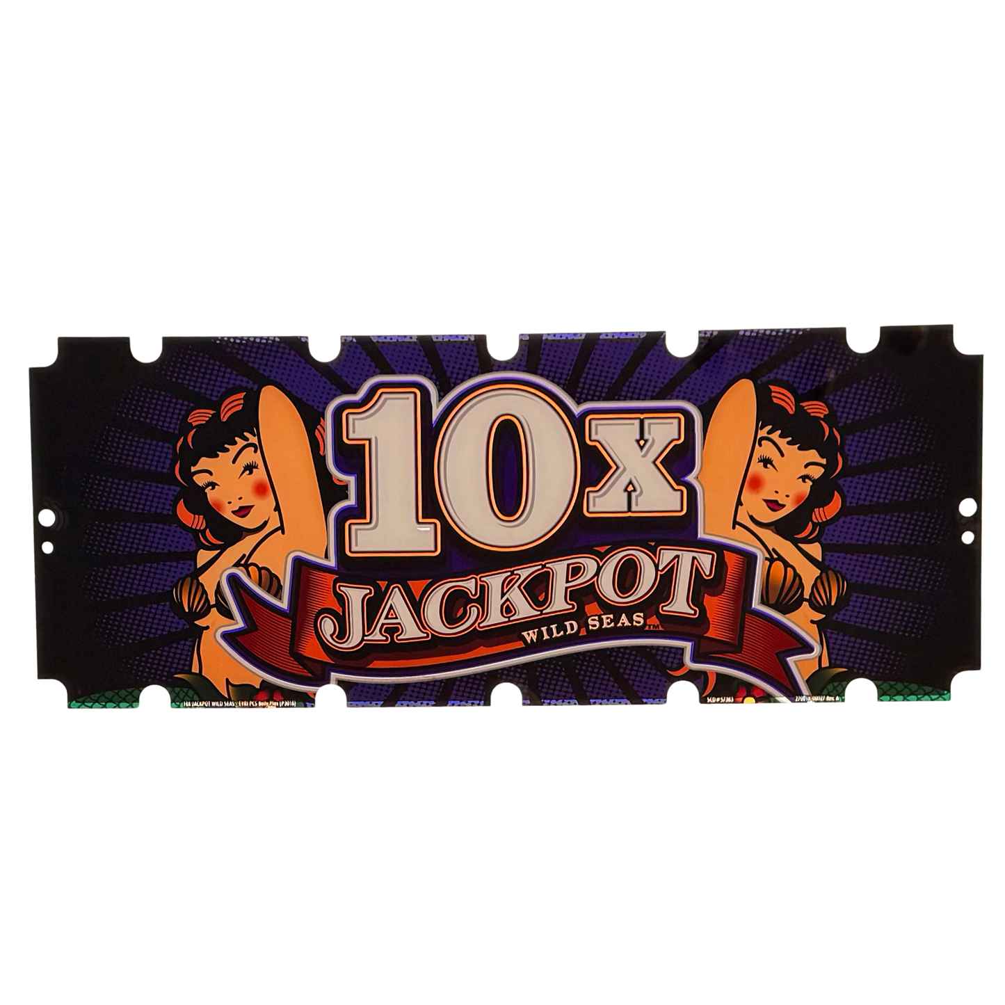10x Jackpot Slot Retro Acrylic