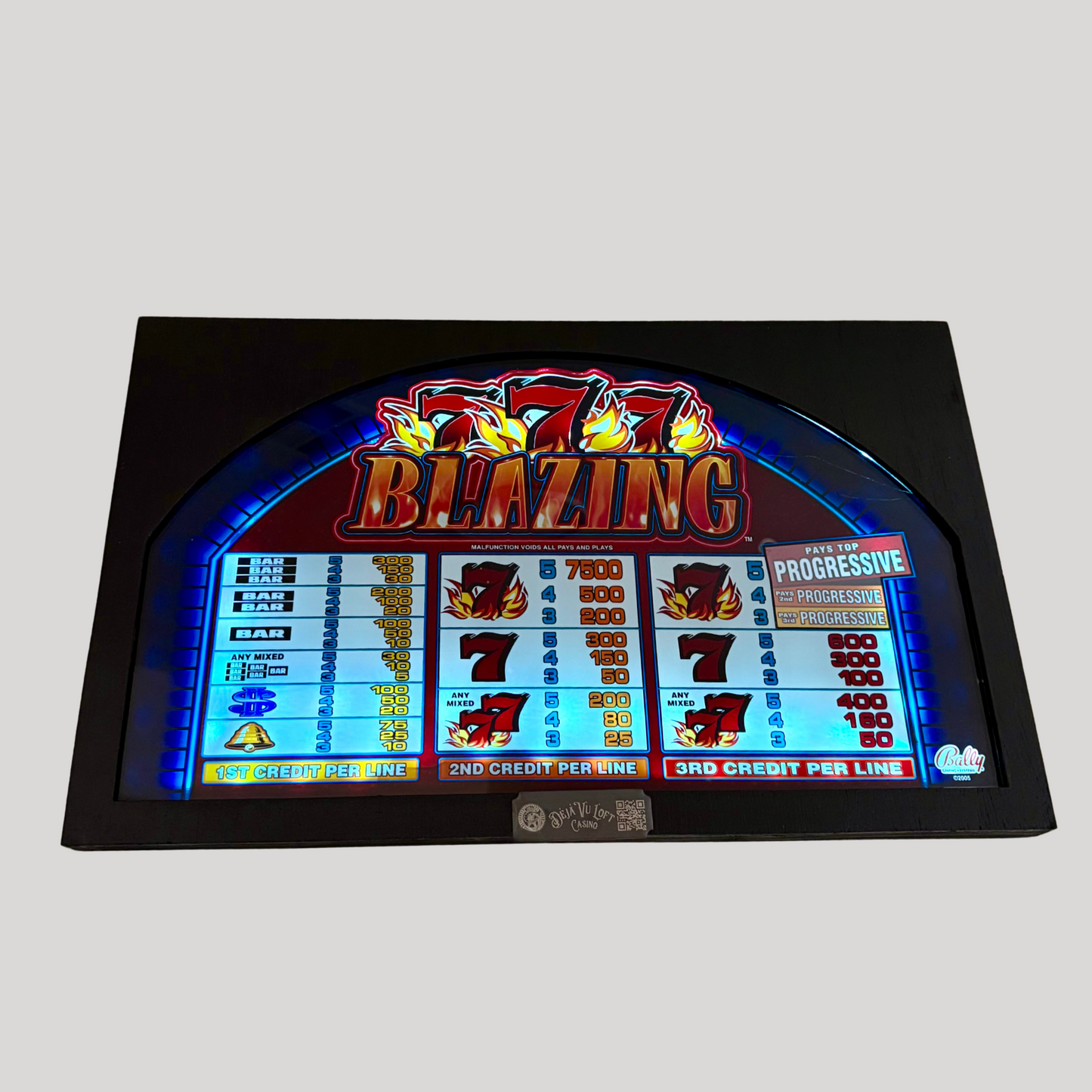 777 Blazing Slot Glass