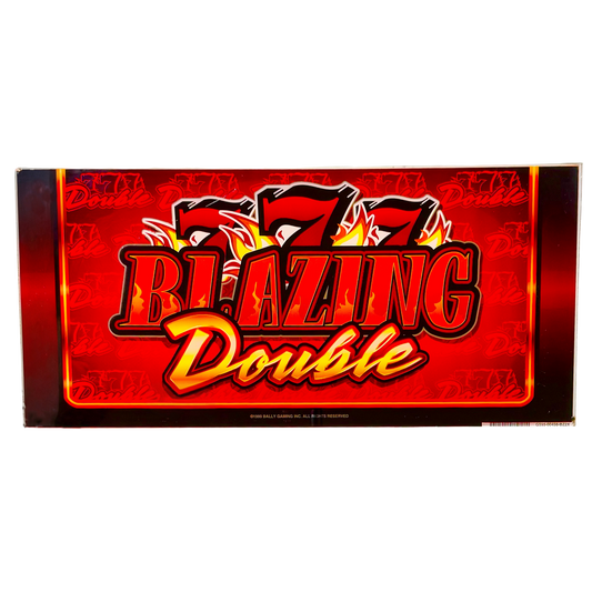 777 Blazing Double Slot Glass