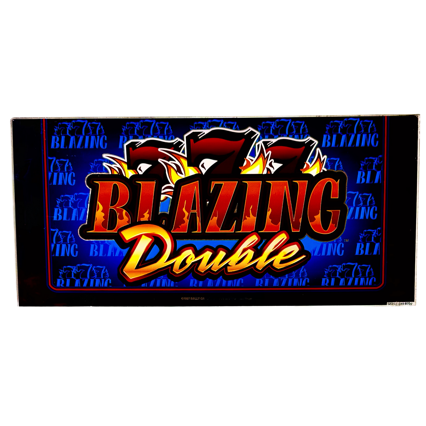 777 Blazing Double Slot Glass