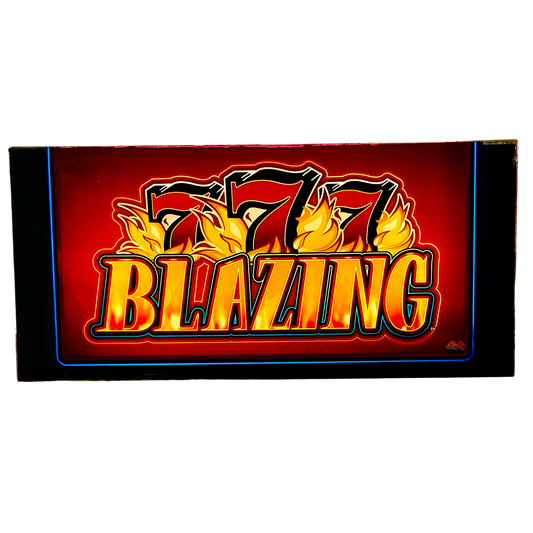 777 Blazing Red Slot Glass