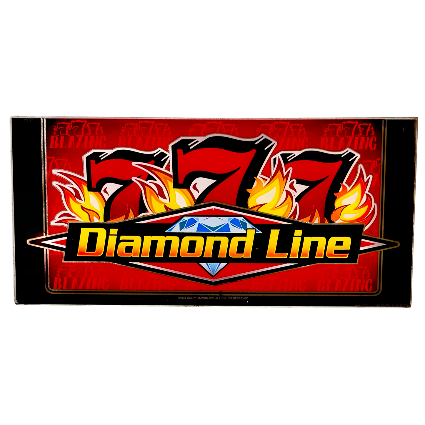 777 Diamond Line Slot Glass