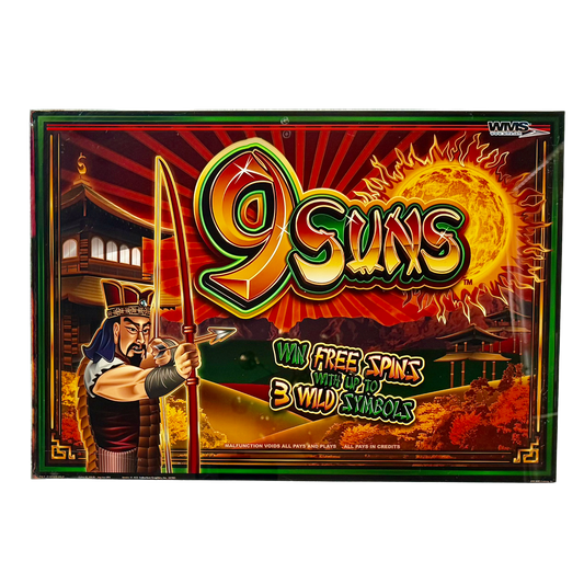 9 Suns Jumbo Slot Glass