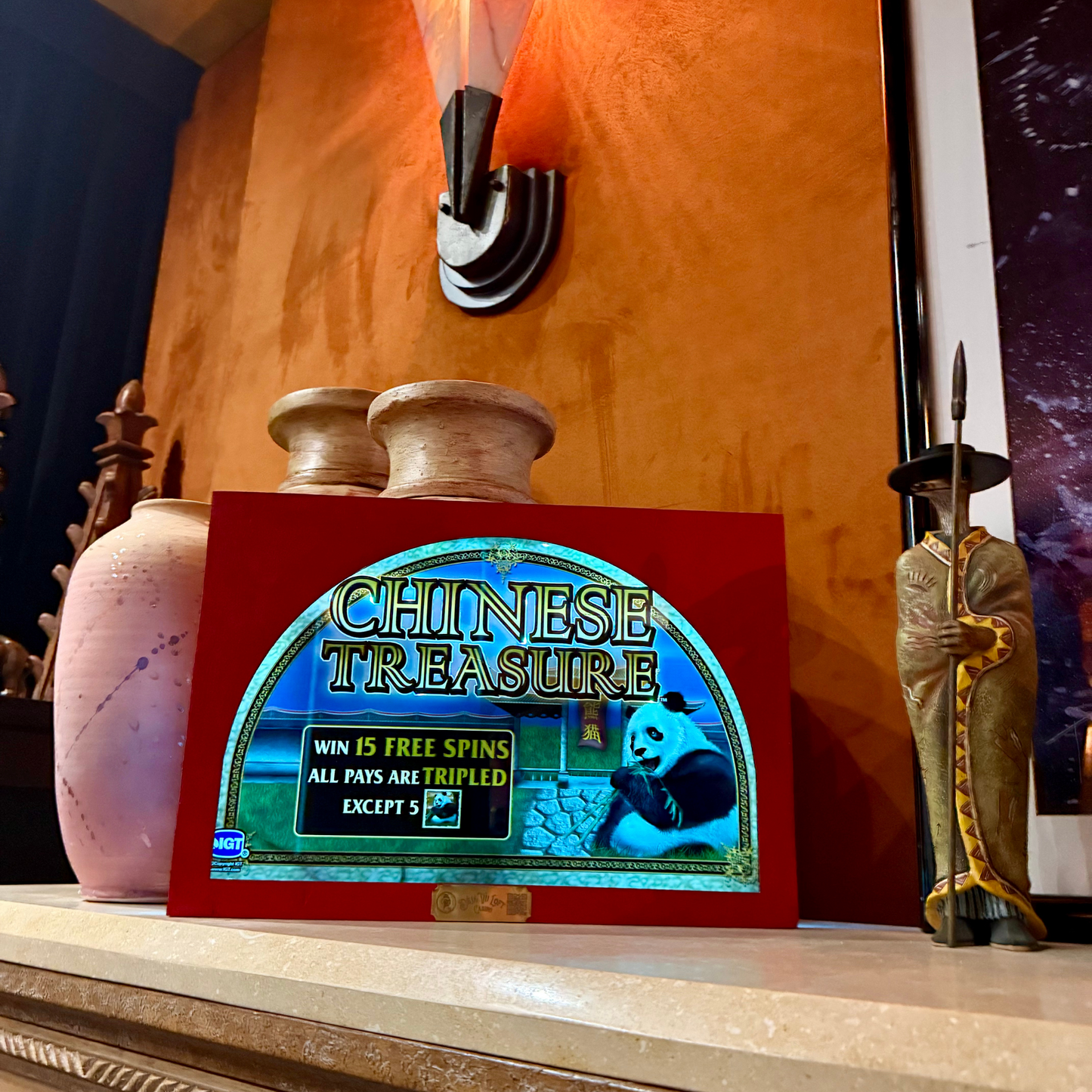 Chinese Treasure Slot Glass