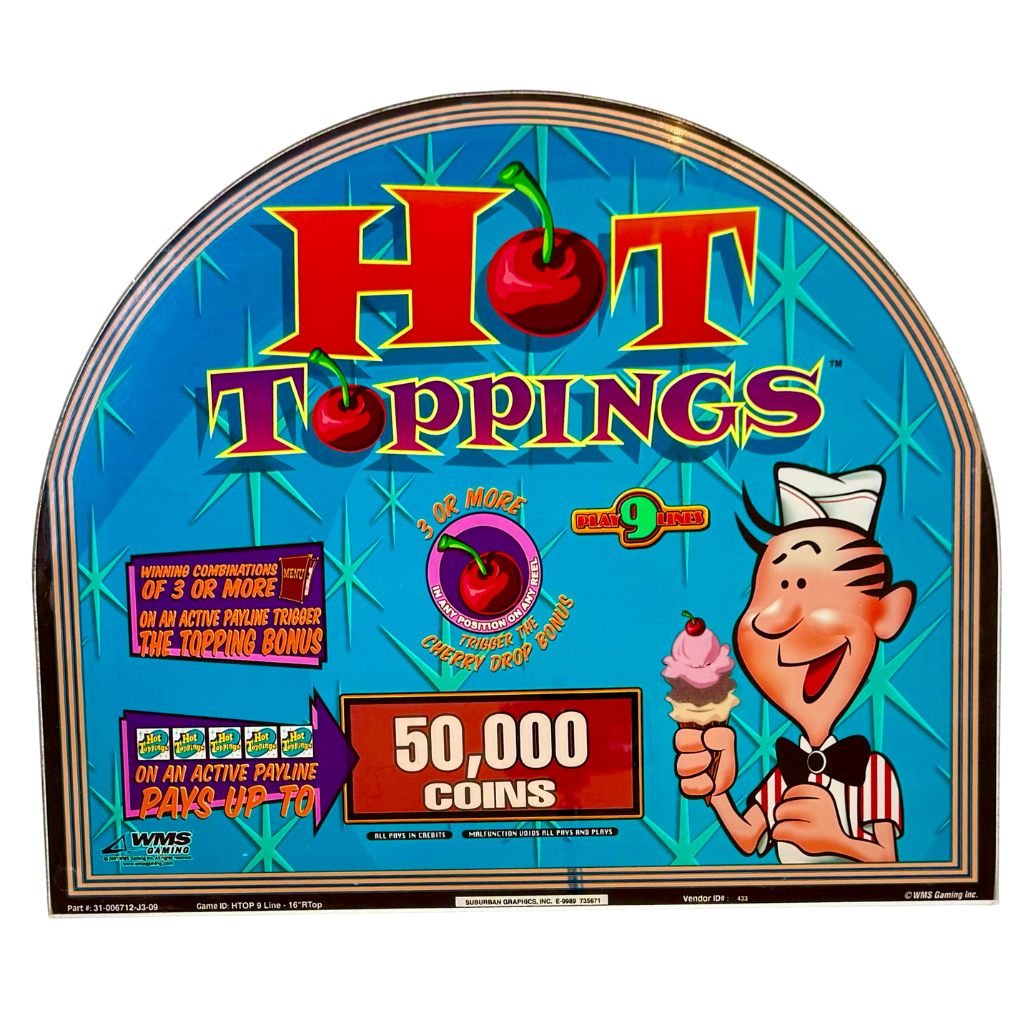 Hot Toppings Slot Glass