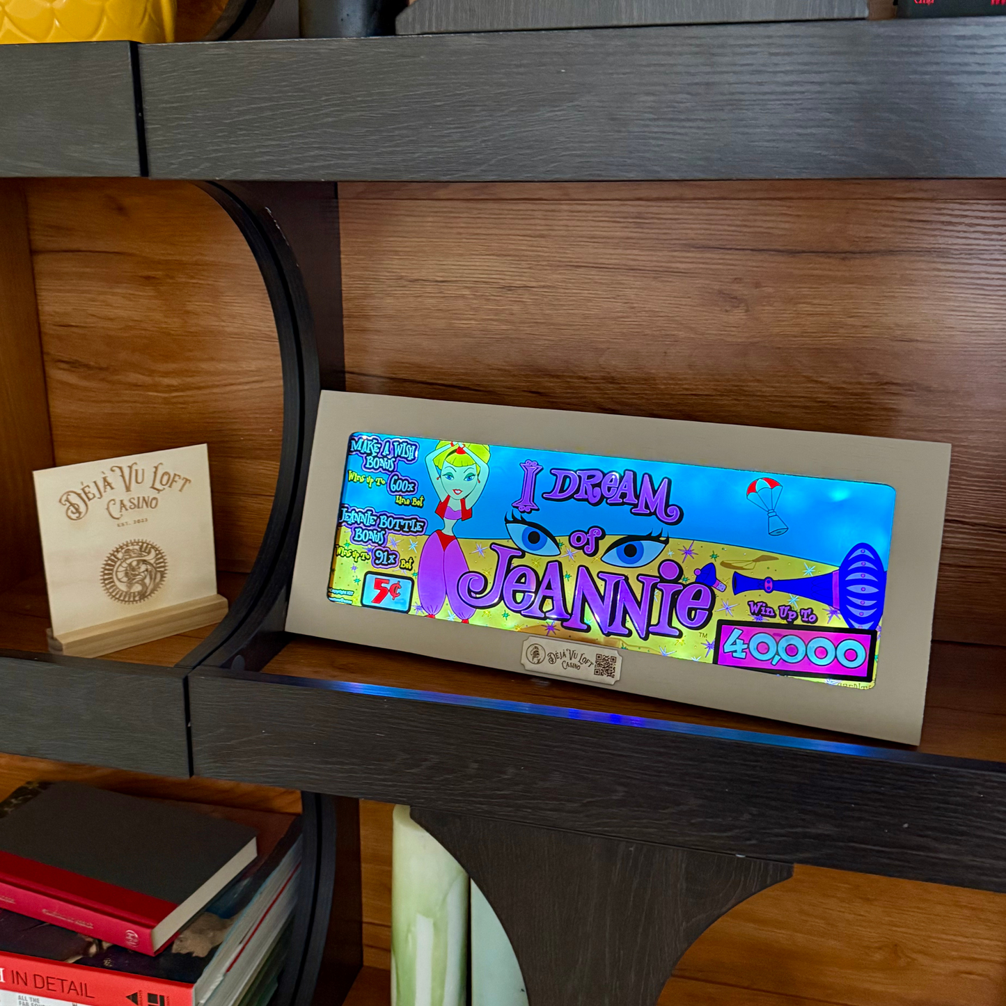 I Dream Of Jeannie Slot Glass