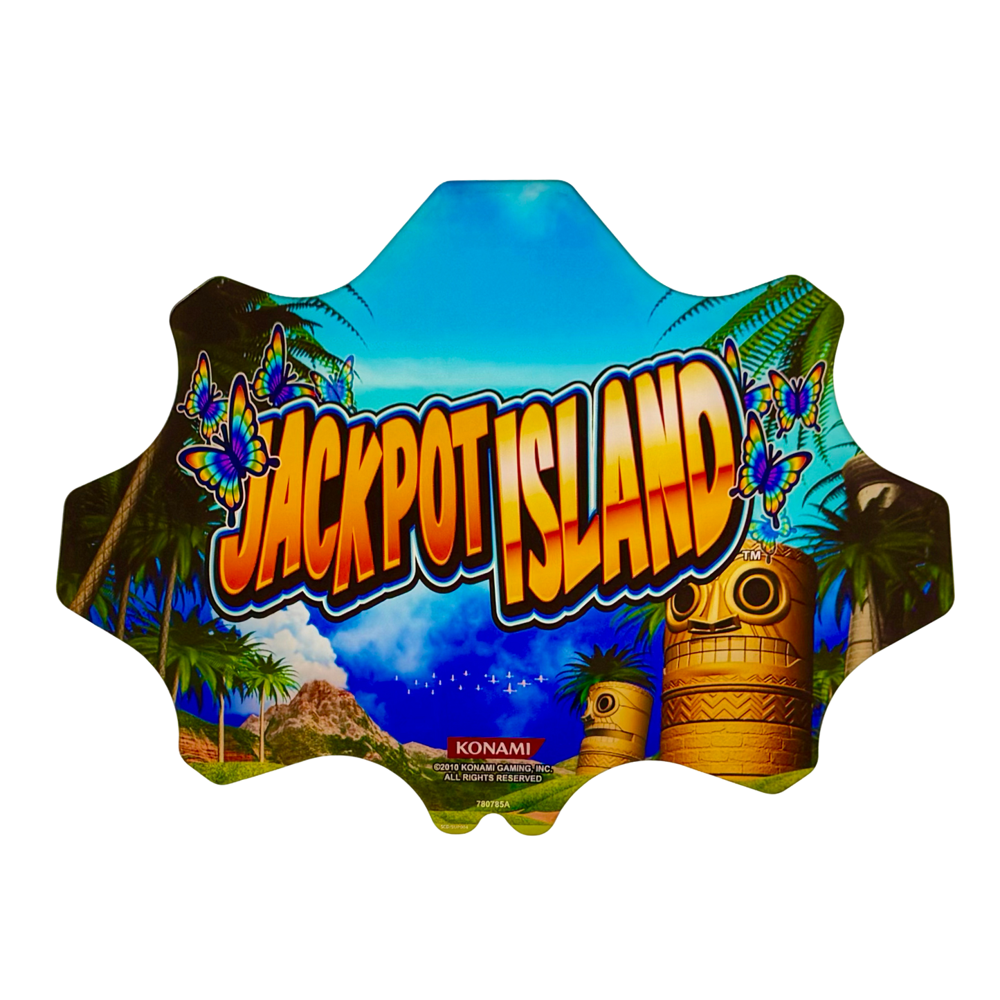 Jackpot Island Slot Retro Acrylic