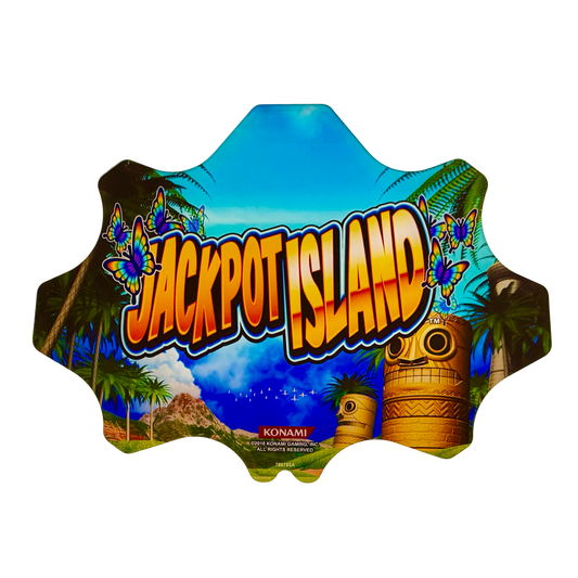 Jackpot Island Slot Retro Acrylic