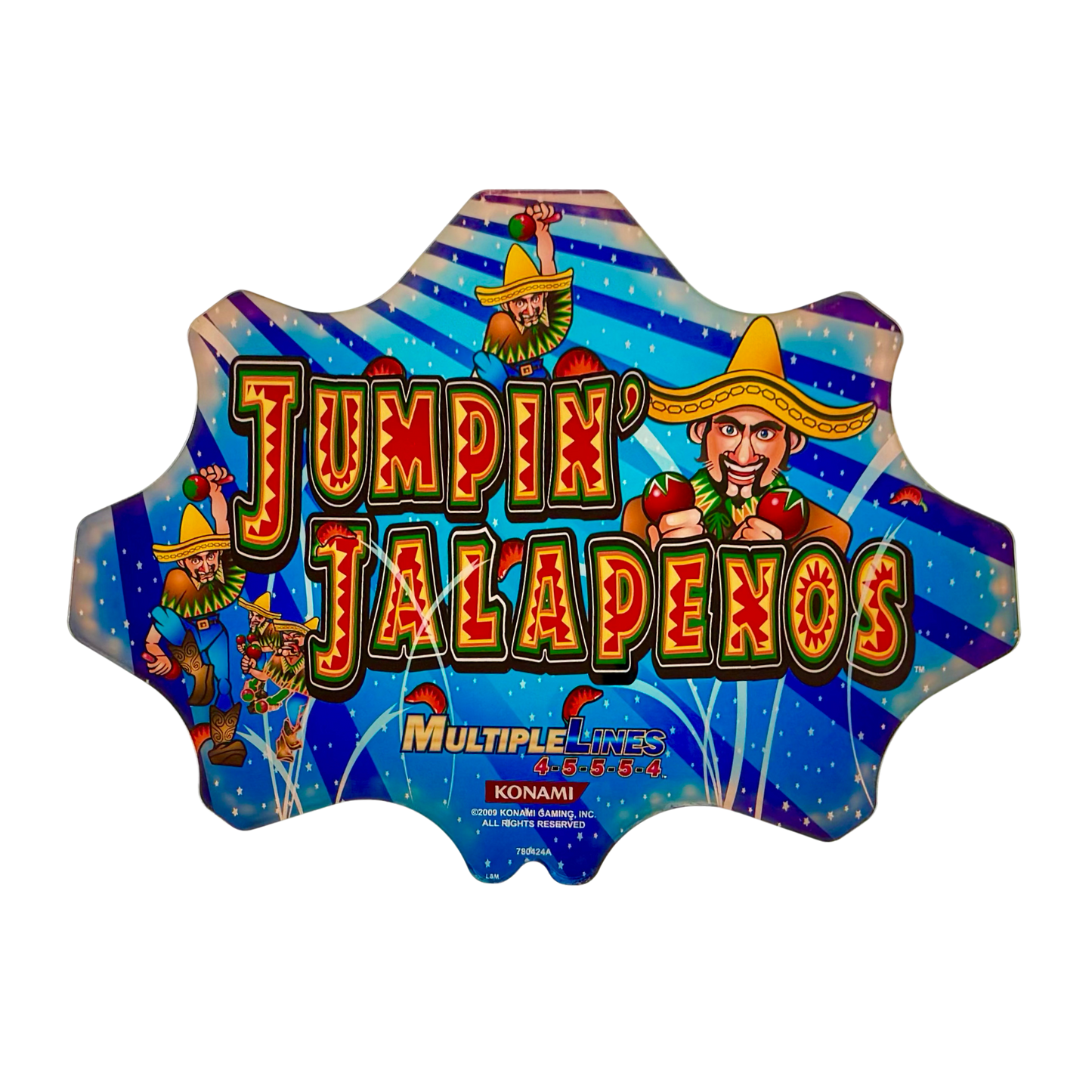 Jumpin' Jalapenos Slot Retro Acrylic