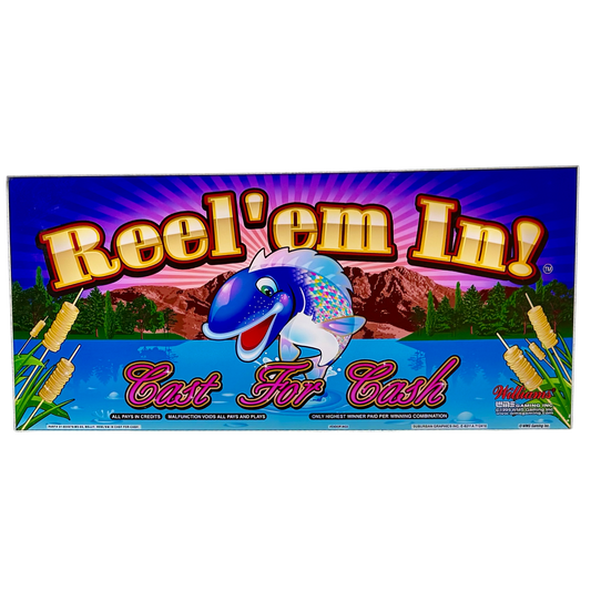 Reel'Em In Cast For Cash Slot Glass