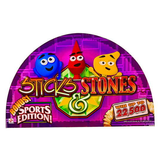 Sticks & Stones Slot Glass