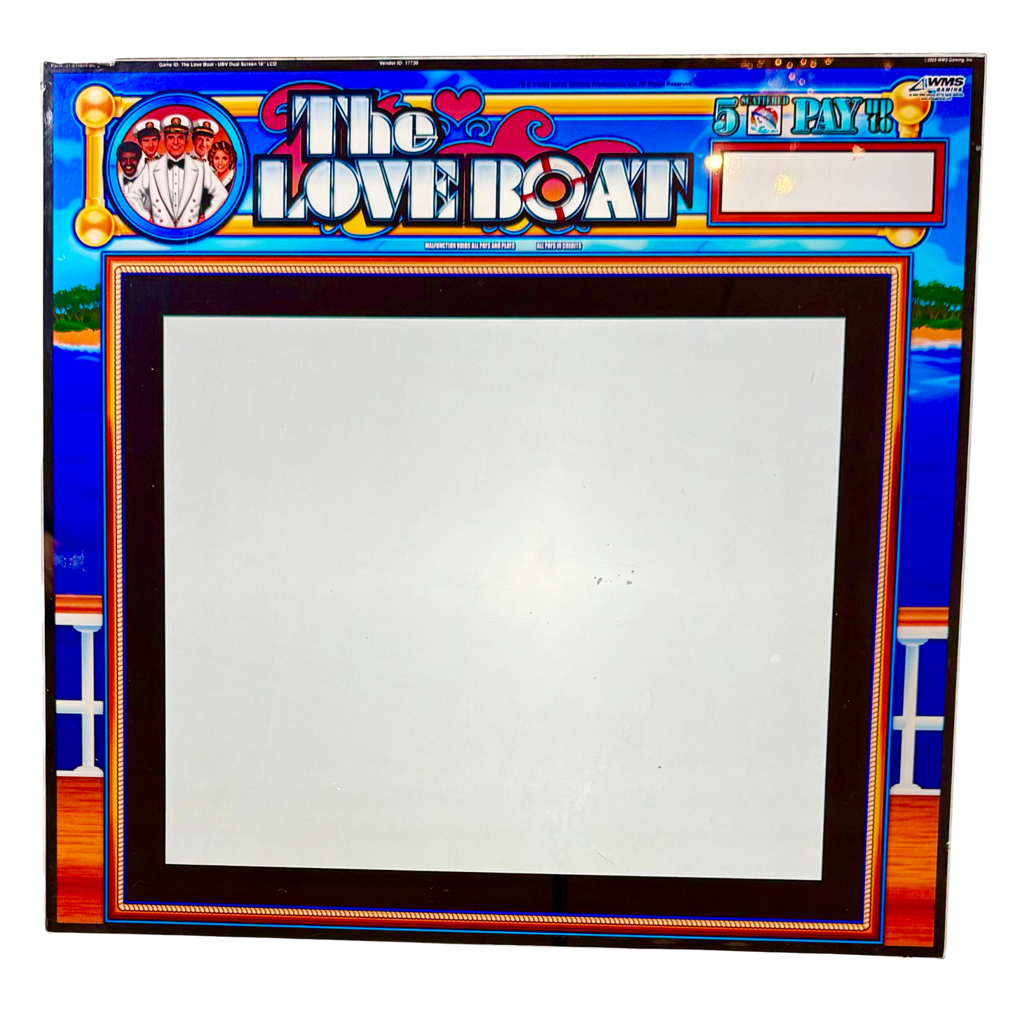 The Love Boat Jumbo Slot Glass