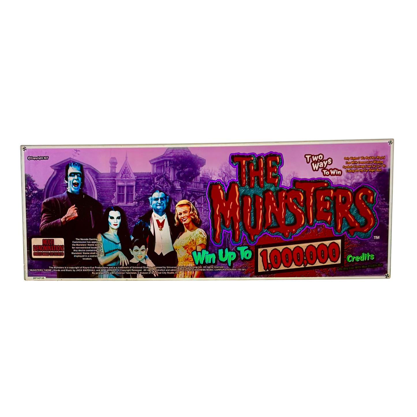 The Munsters Slot Glass