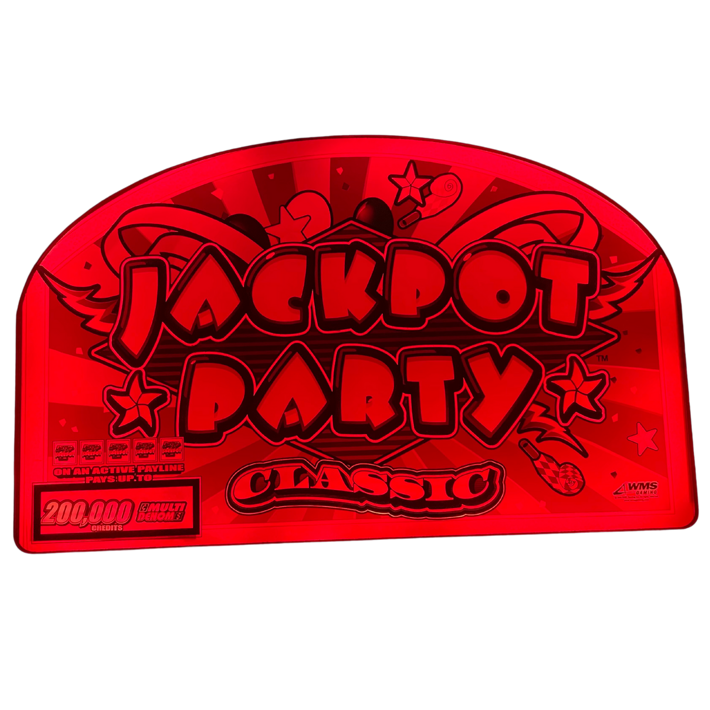 Jackpot Party Classic Slot Glass