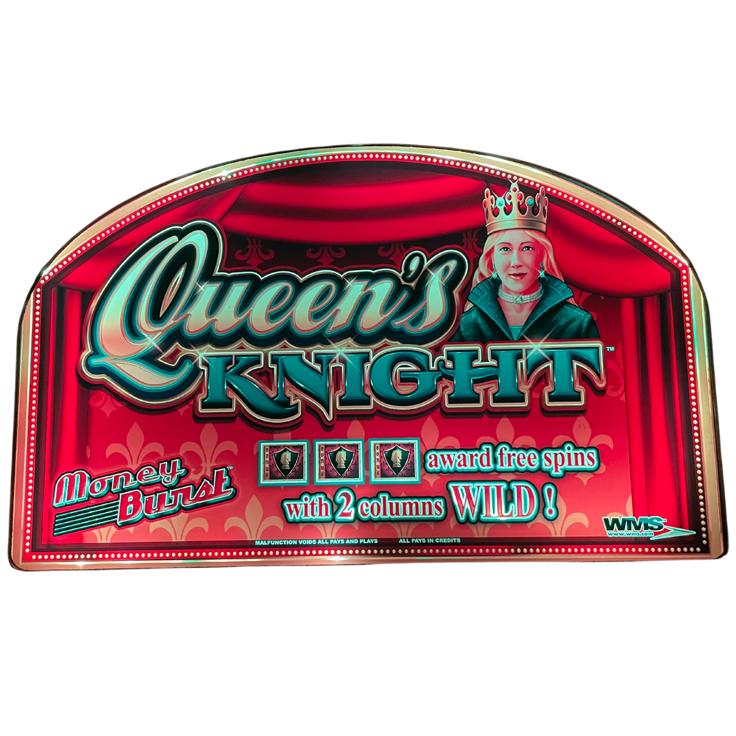 Queen's Knight Slot Glass