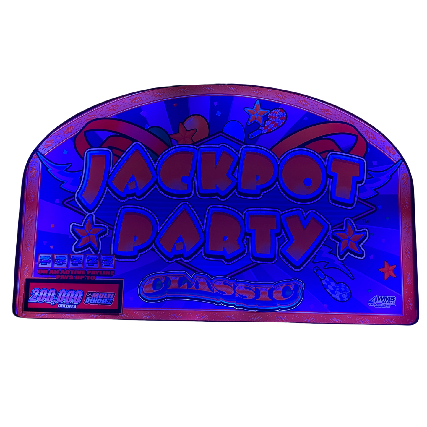 Jackpot Party Classic Slot Glass