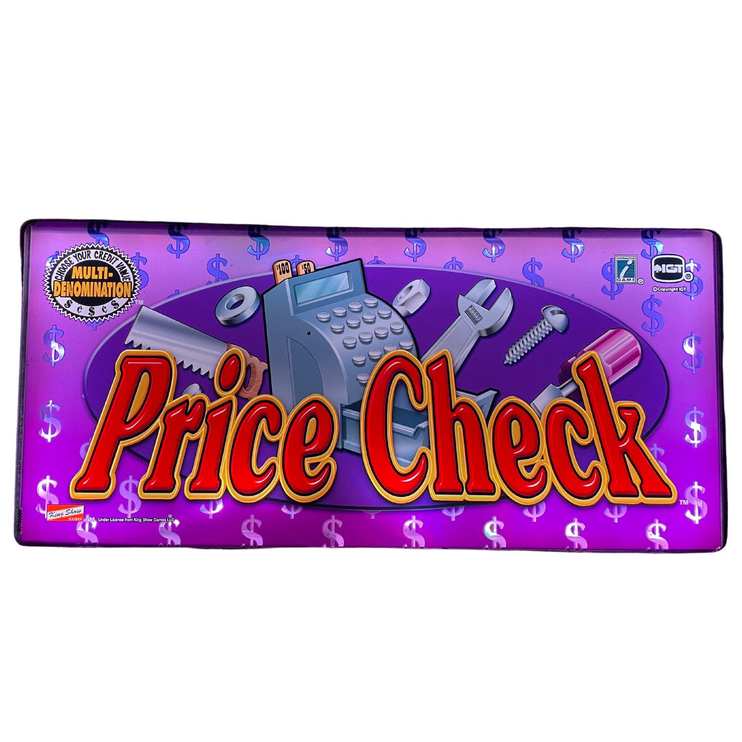 Price Check Slot Glass