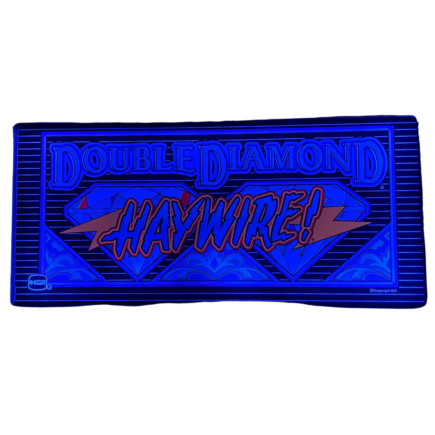 Double Diamond Haywire! Slot Glass