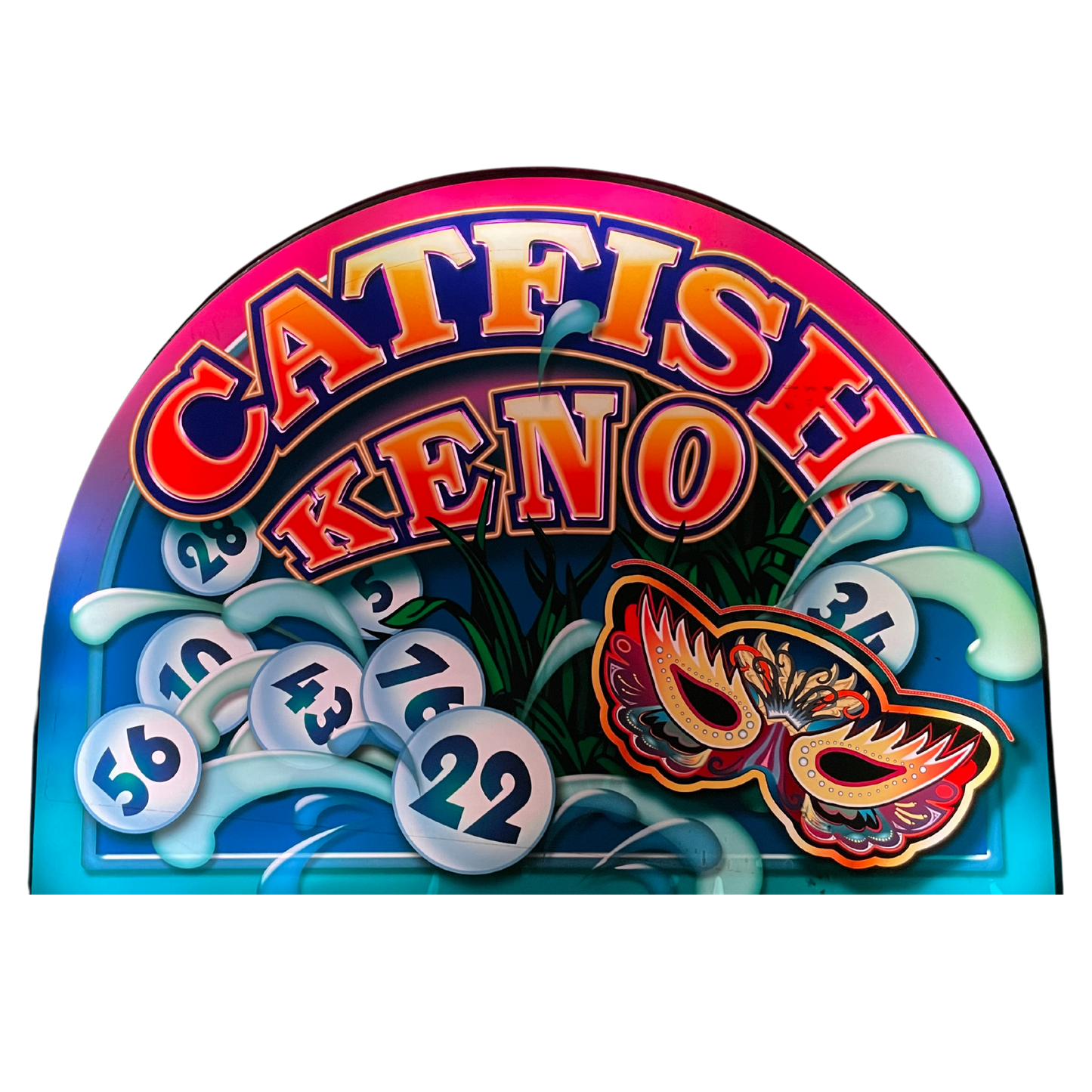 Catfish Keno Jumbo Slot Glass