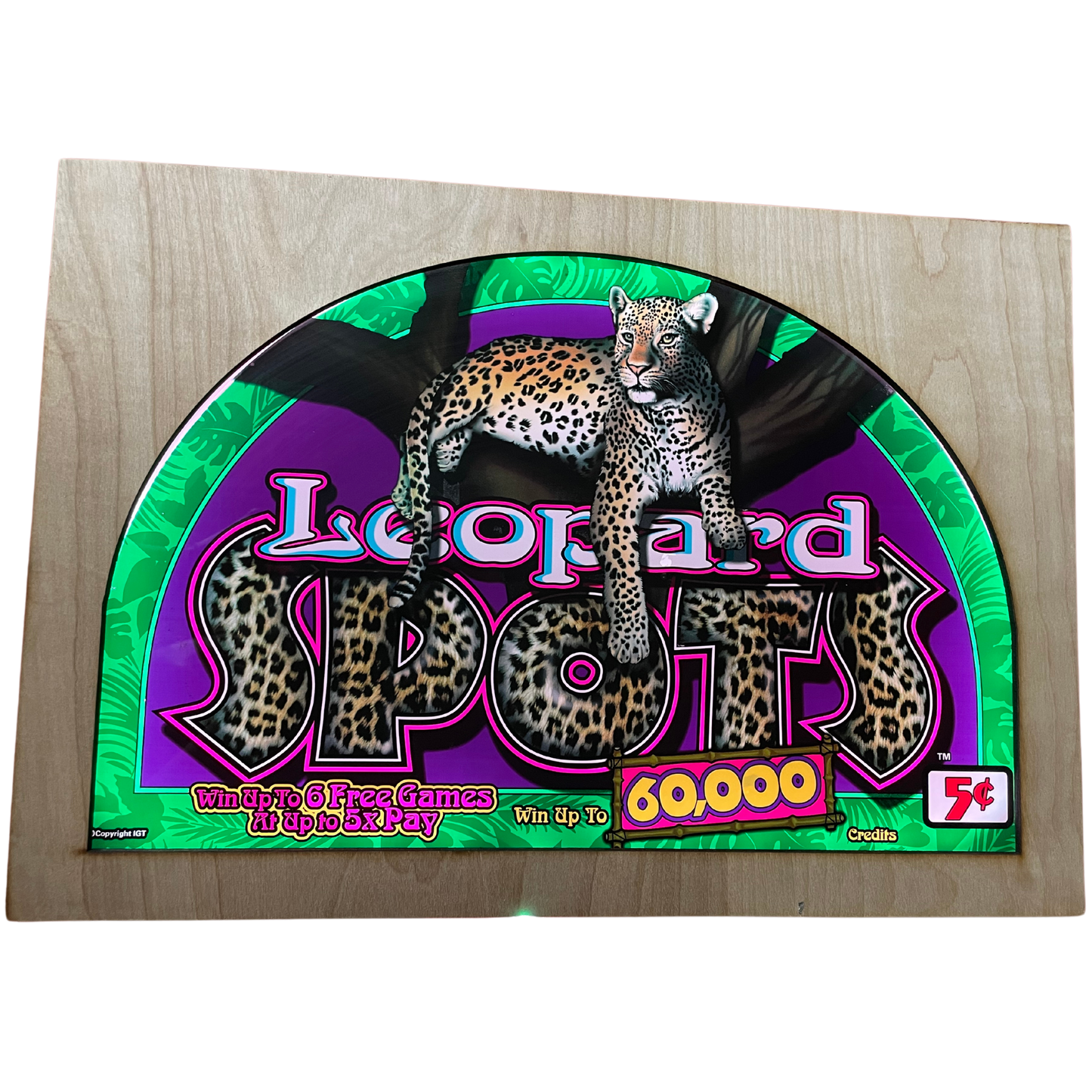 Leopard Spots Slot Glass