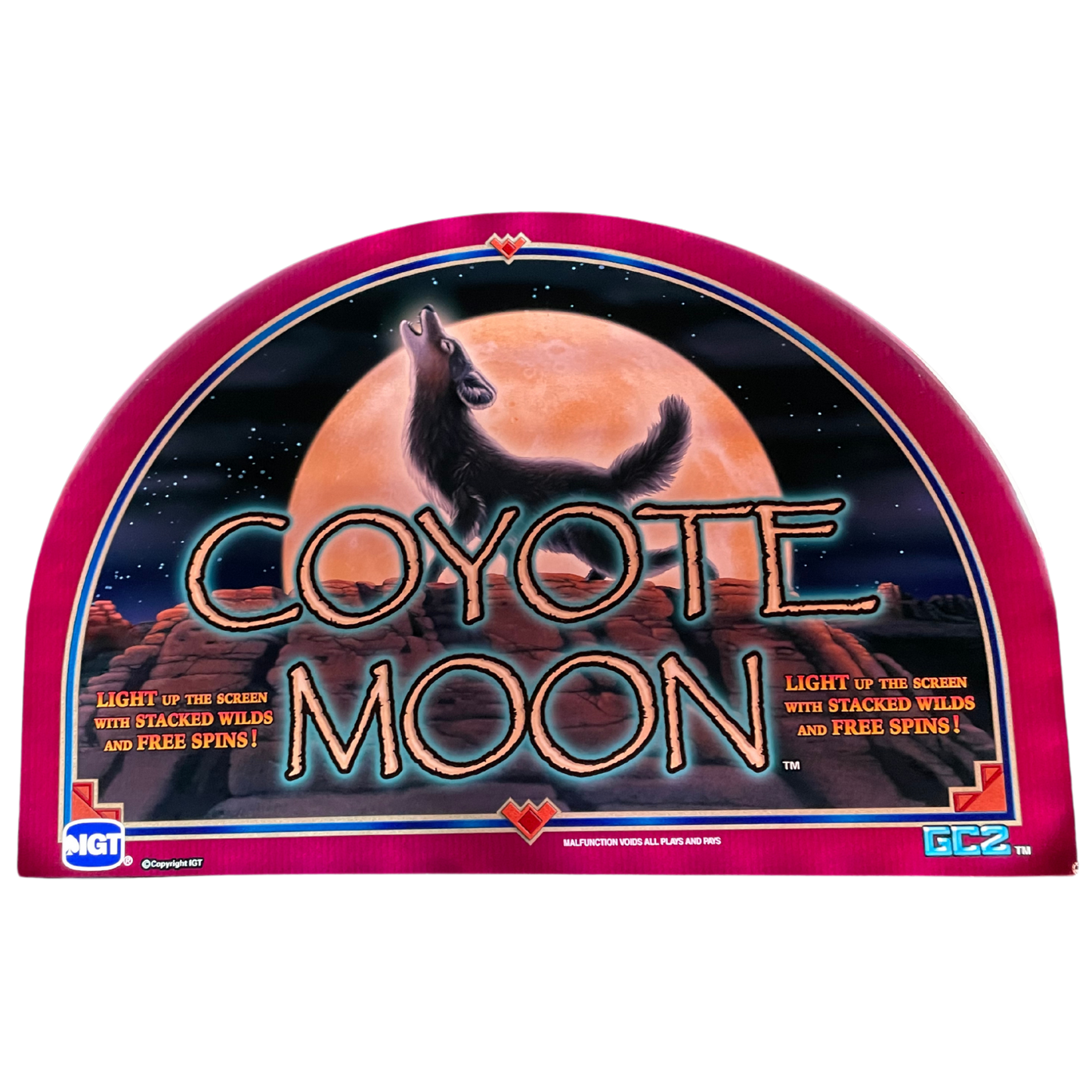 Coyote Moon Slot Glass