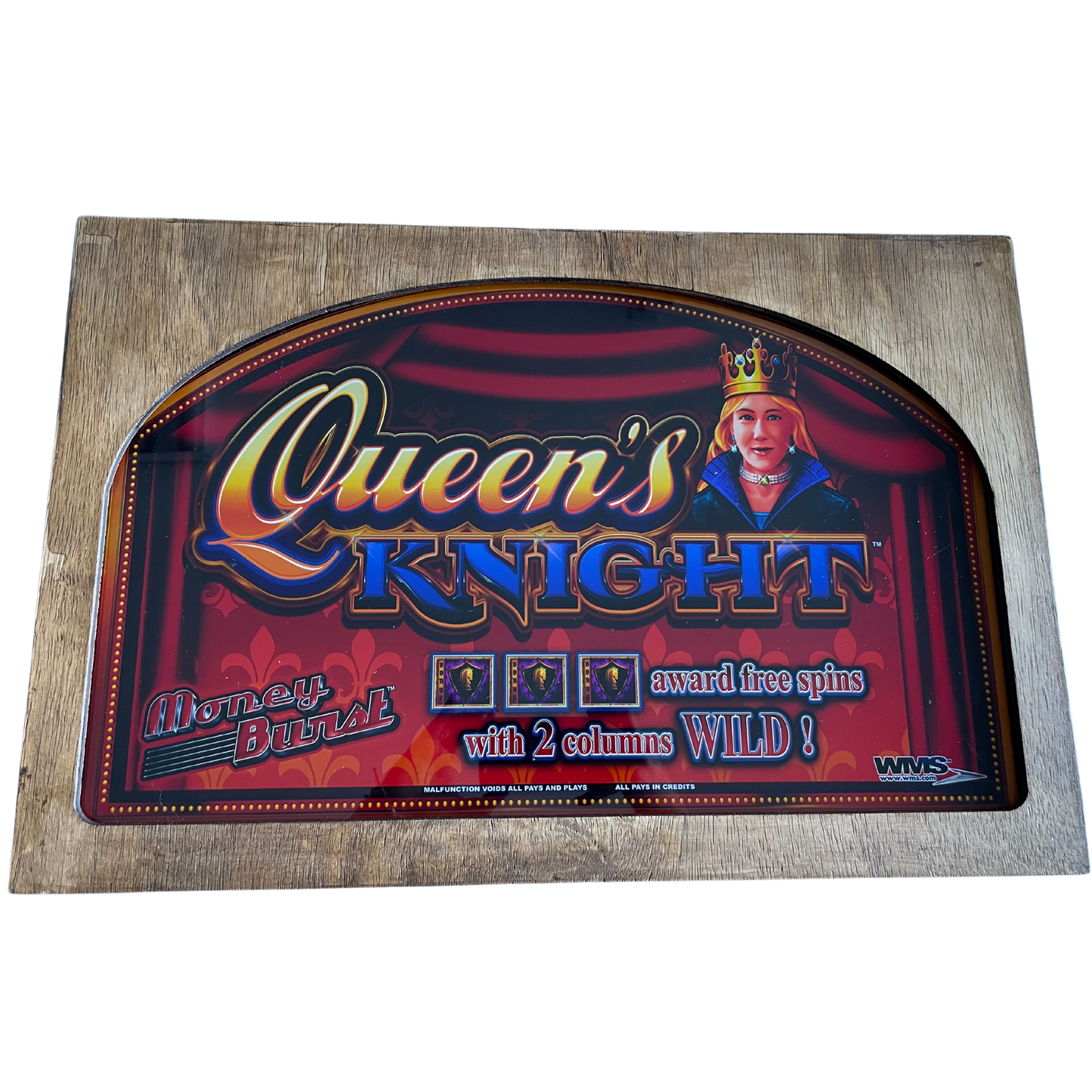 Queen's Knight Slot Glass