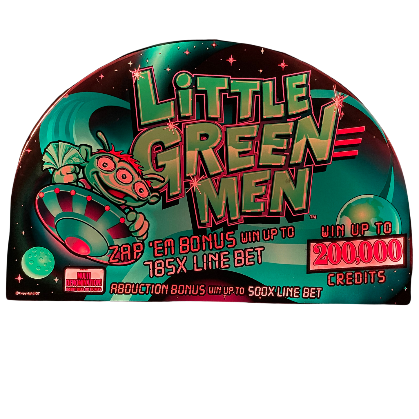 Little Green Men Slot Glass