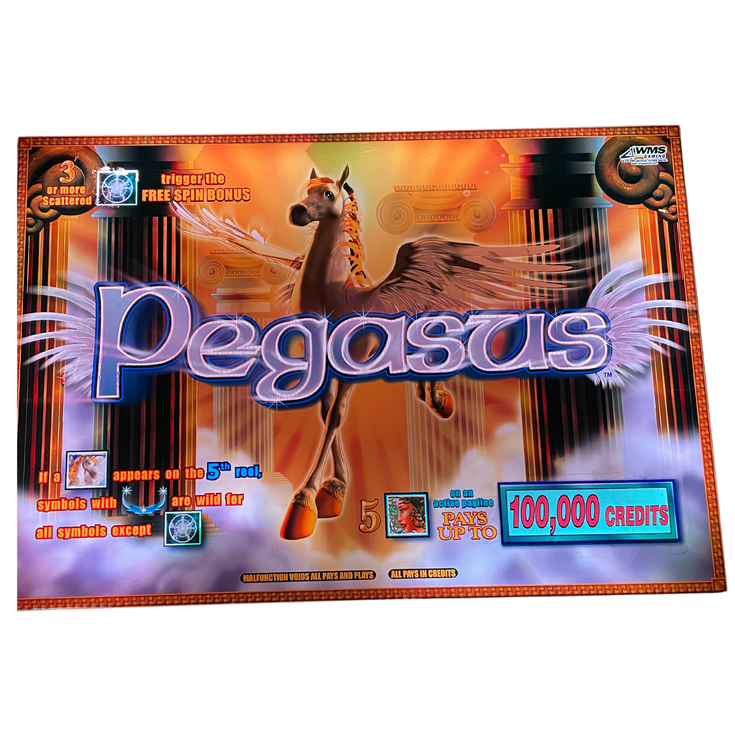 Pegasus Jumbo Slot Glass
