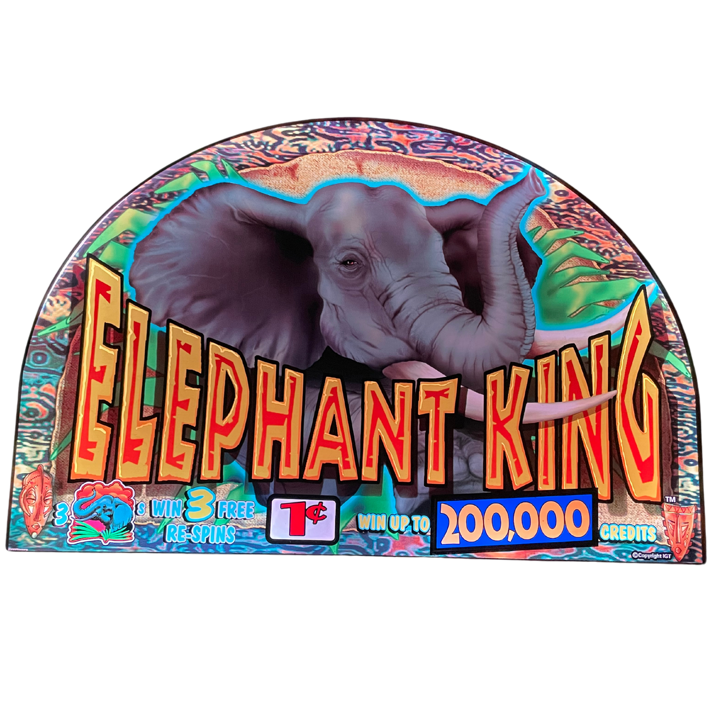 Elephant King Slot Glass