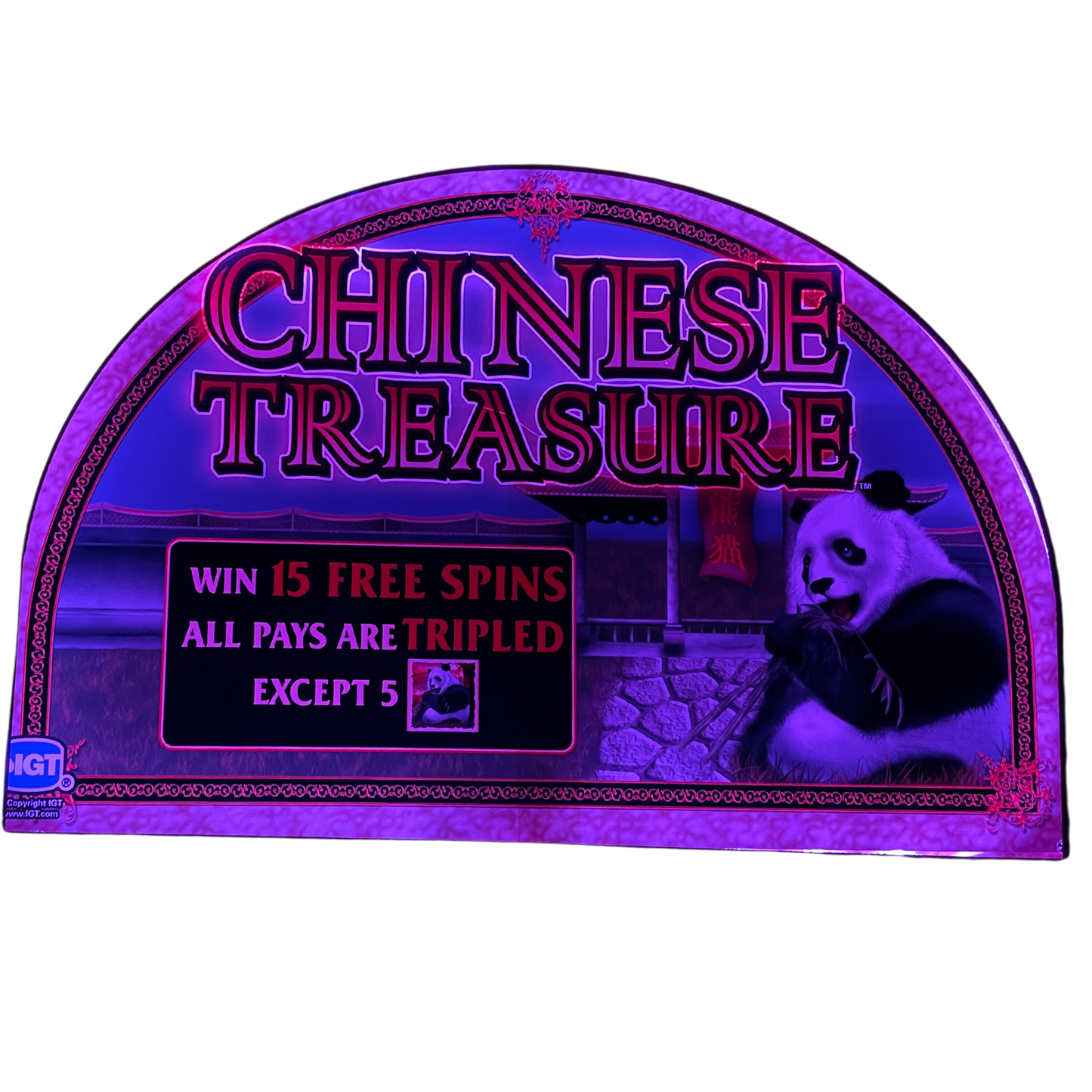 Chinese Treasure Slot Glass