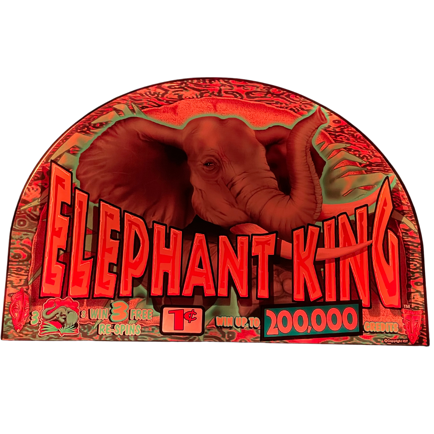 Elephant King Slot Glass