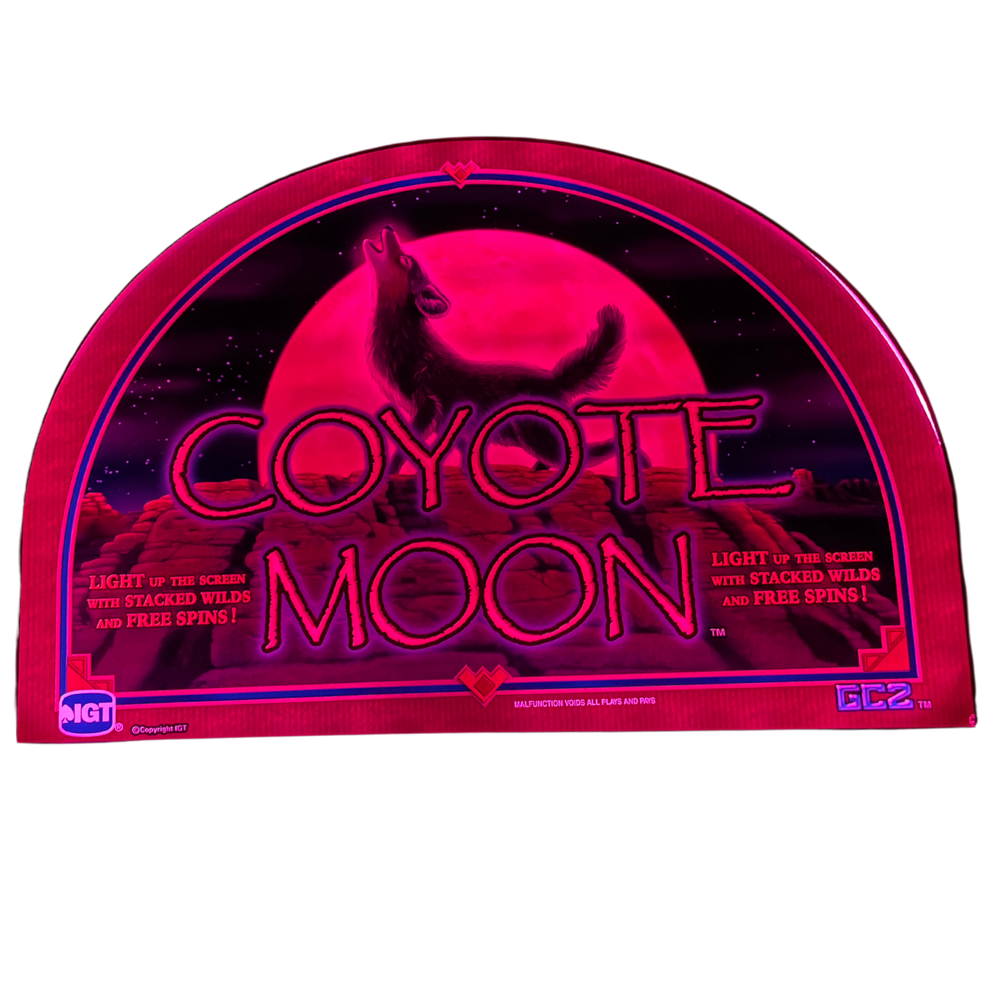Coyote Moon Slot Glass