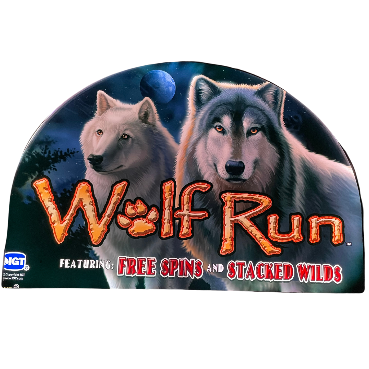 Wolf Run Slot Glass