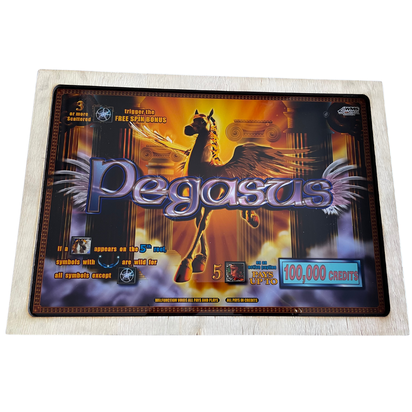 Pegasus Jumbo Slot Glass