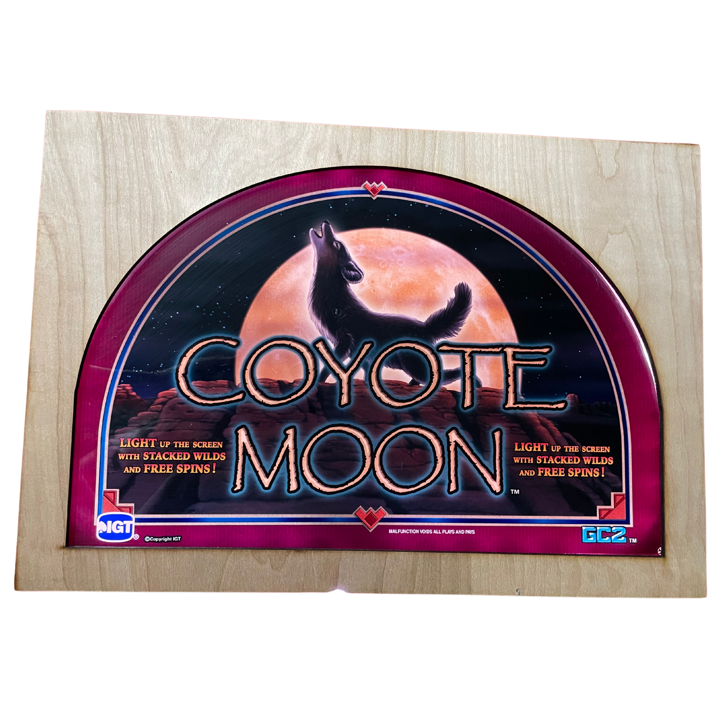 Coyote Moon Slot Glass