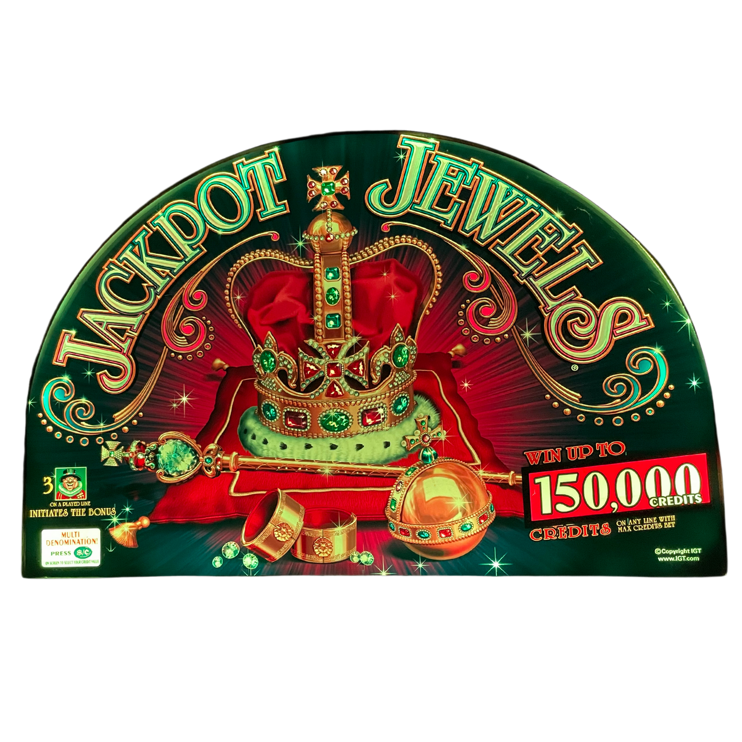 Jackpot Jewels Slot Glass