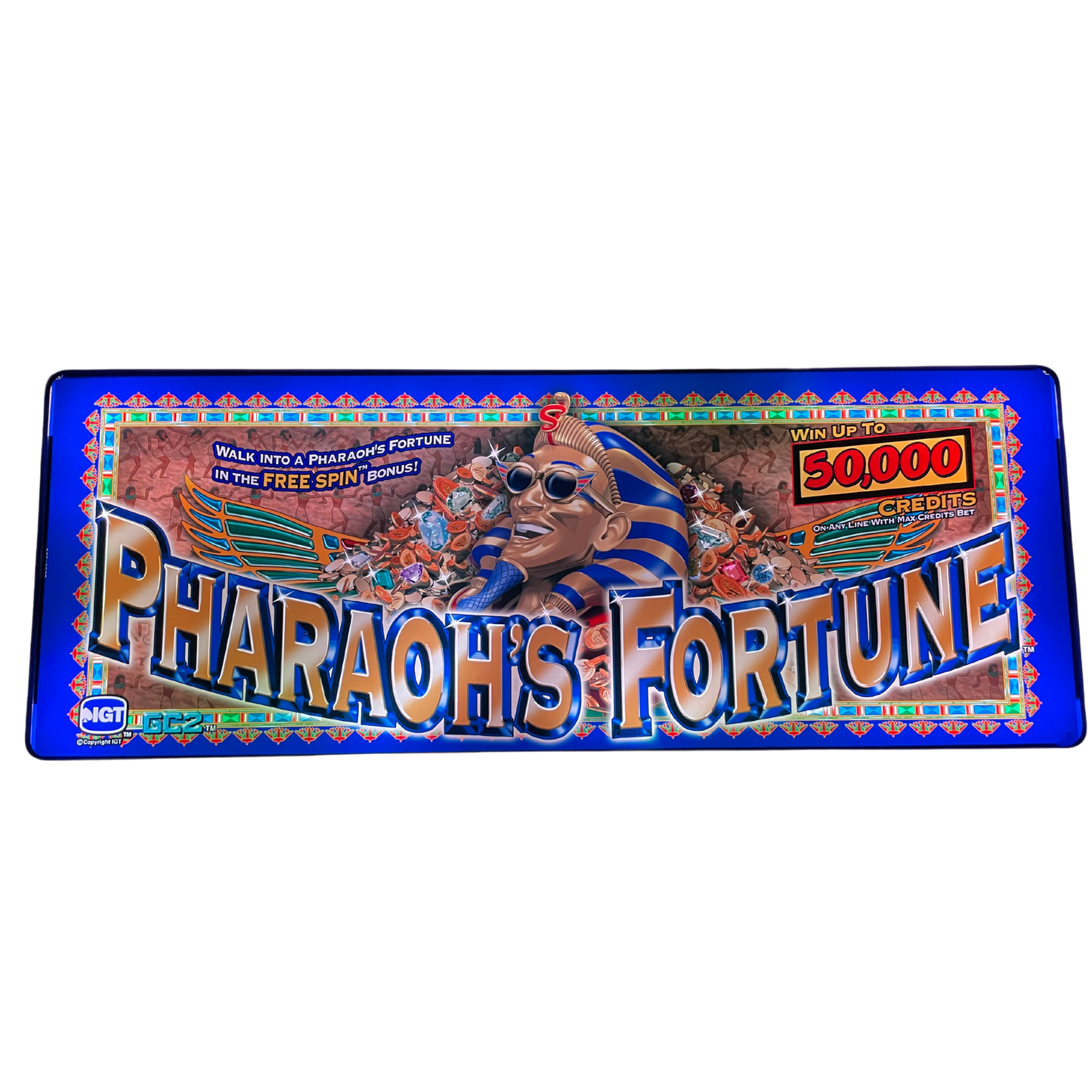 Pharaoh's Fortune Slot Glass