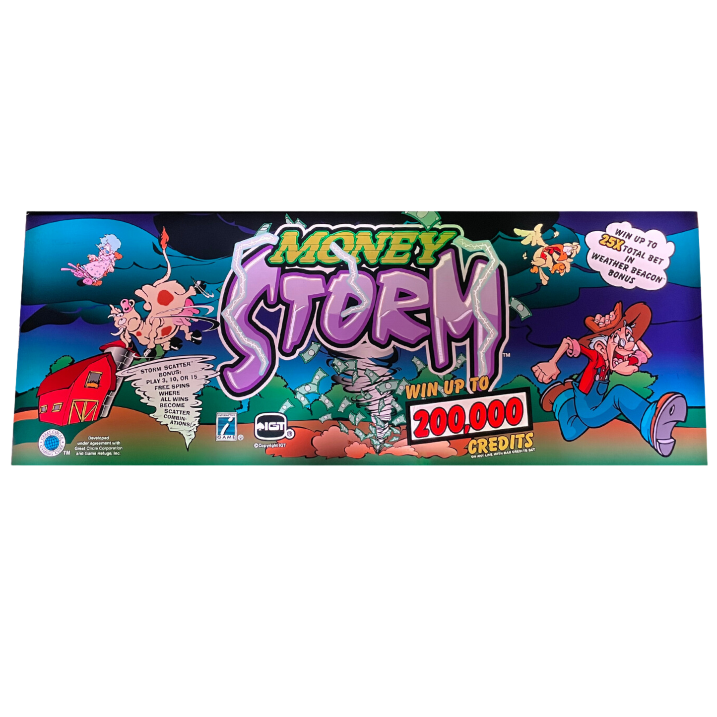 Money Storm Slot Glass