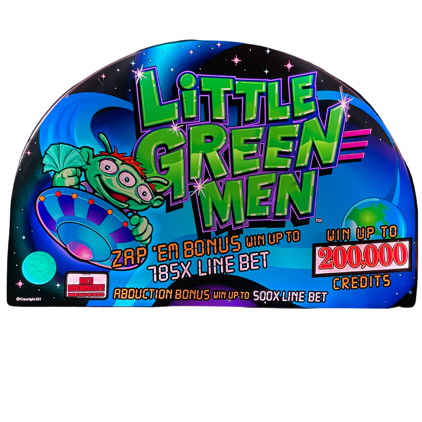 Little Green Men Slot Glass