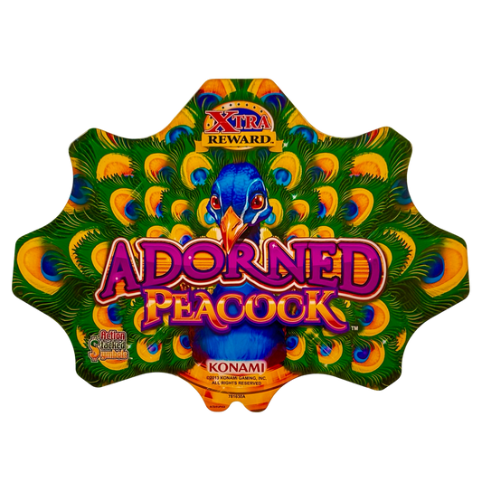 Adorned Peacock Slot Retro Acrylic