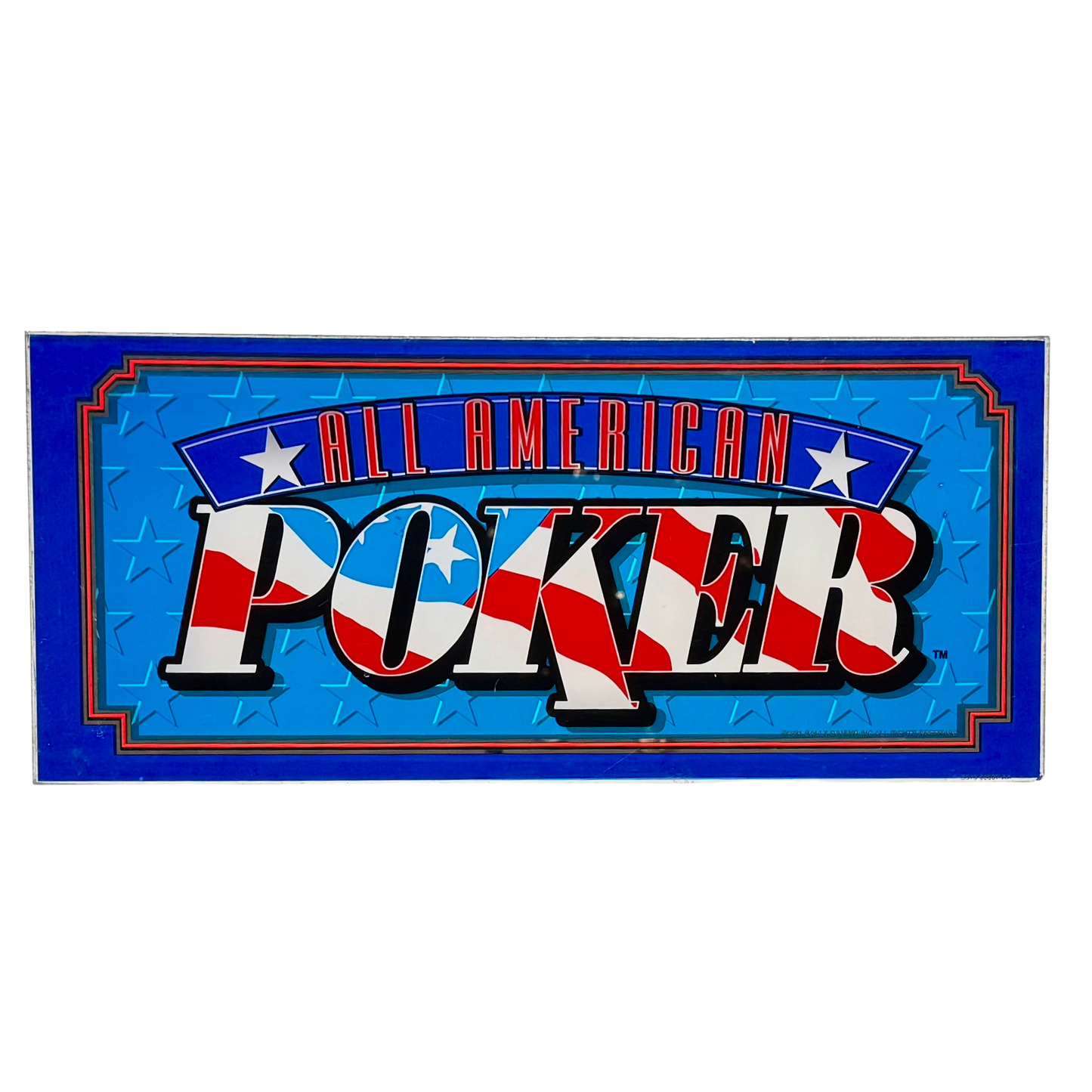 All American Poker Slot Glass