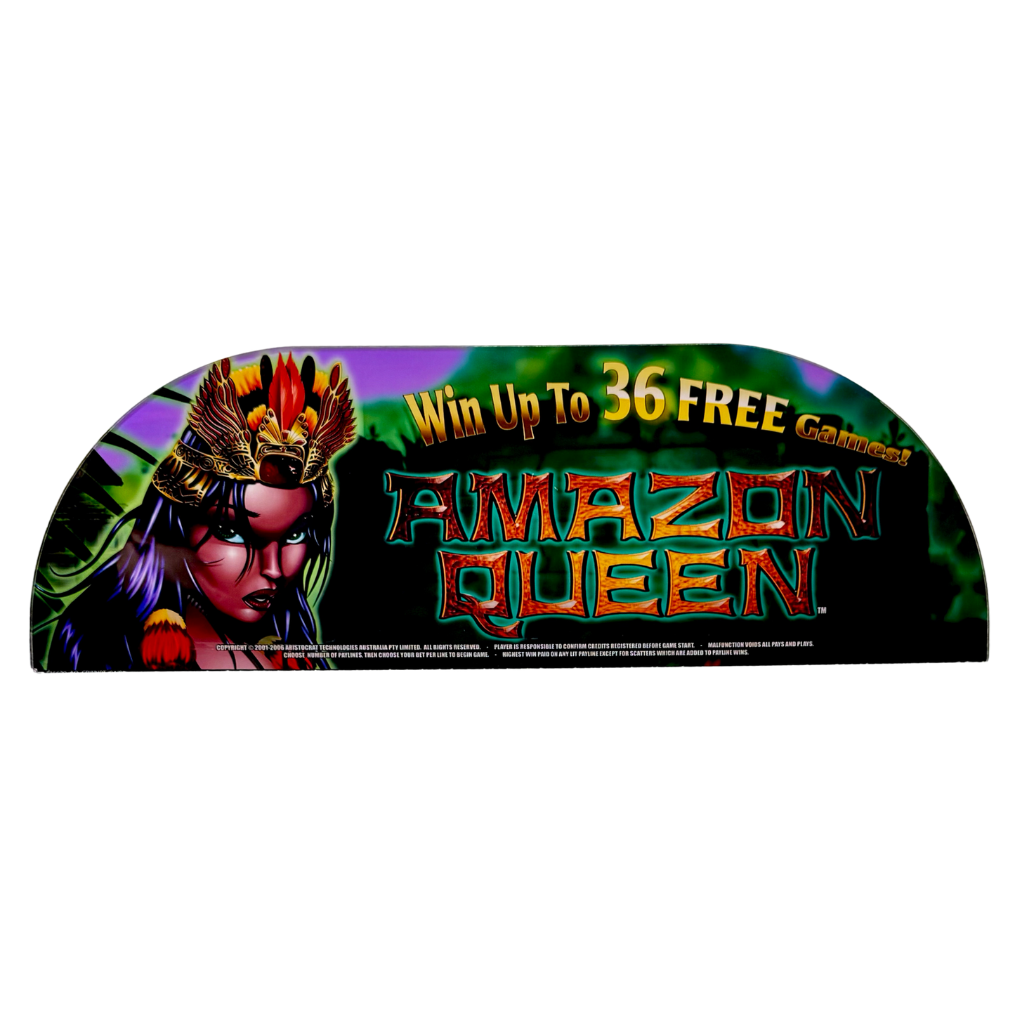 Amazon Queen Slot Retro Acrylic