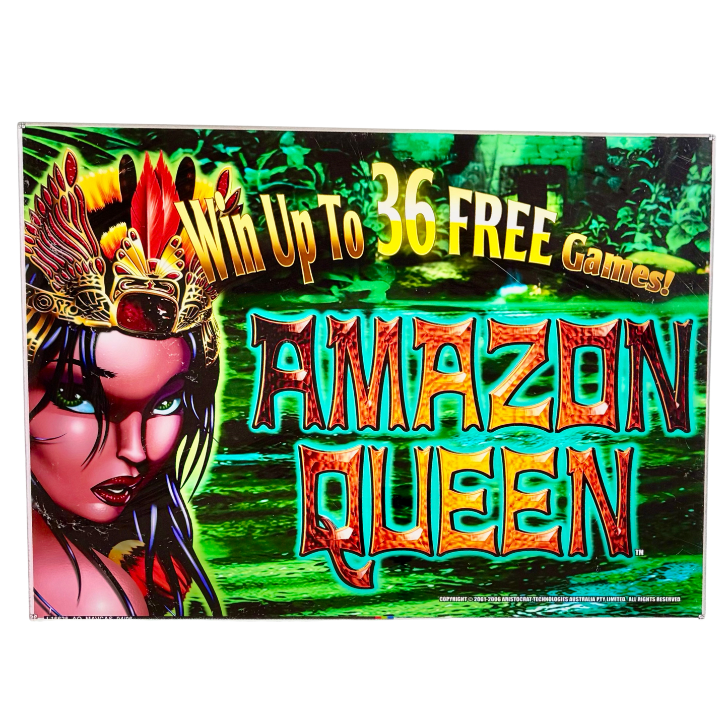 Amazon Queen Slot Retro Acrylic