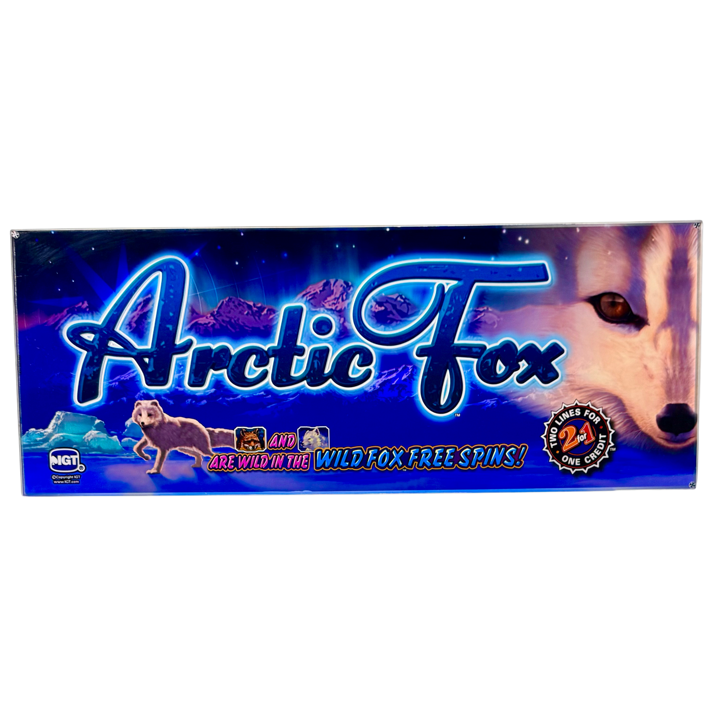 Arctic Fox Slot Glass