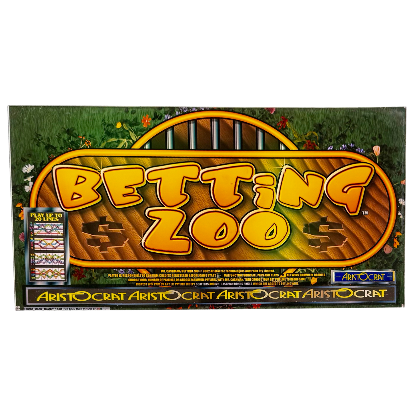 Betting Zoo Slot Retro Acrylic