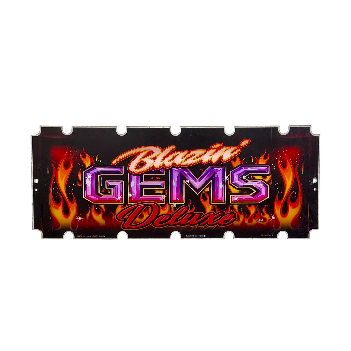Blazin' Gems Deluxe Gems Slot Retro Acrylic