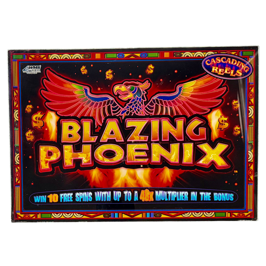 Blazing Phoenix Jumbo Slot Glass