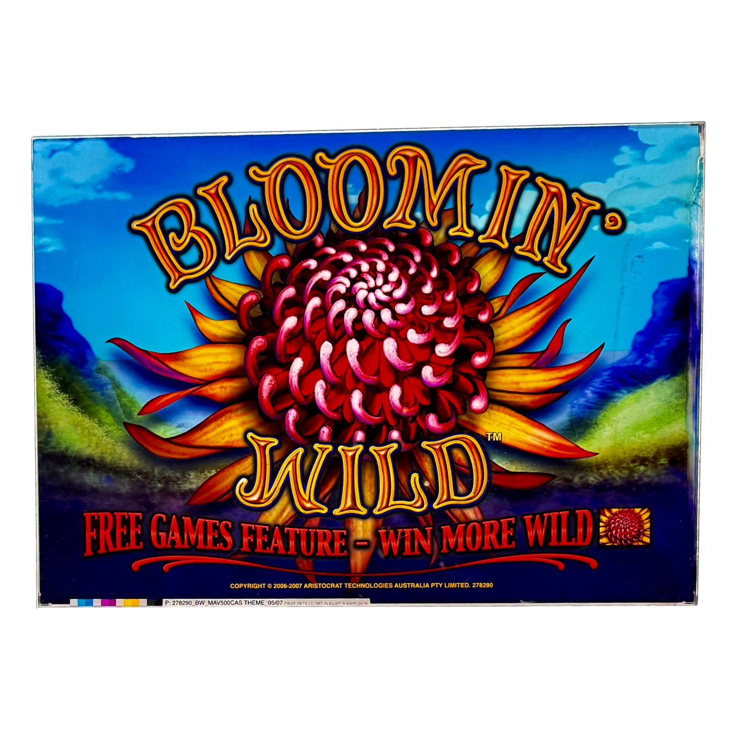Bloomin' Wild Slot Retro Acrylic